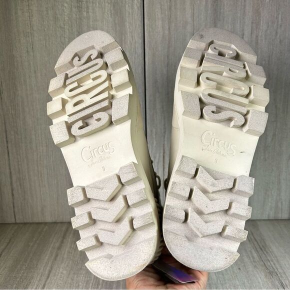 NEW Circus Sam Edelman Isabelle Lace Up Pull On Combat Boot Women’s Size 8 - Picture 8 of 11